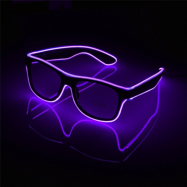 LED El Wire Sunglasses - Rave Glasses - Rave Mates