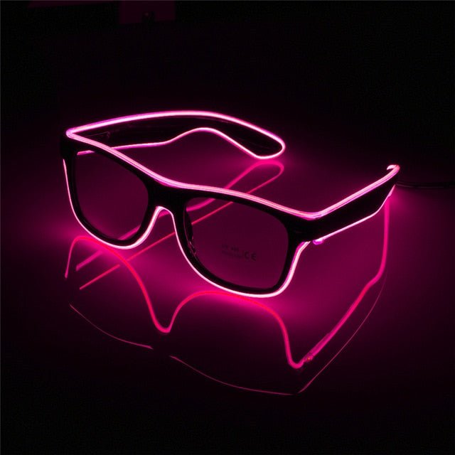 LED El Wire Sunglasses - Rave Glasses - Rave Mates