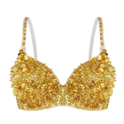 Glitter Belly Dancing Bra -Rave Bras -Rave Mates