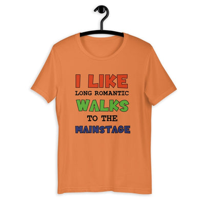 I like romantic walks <3 | Rave T-shirt -Rave T-shirts For Guys & Women's -Rave Mates