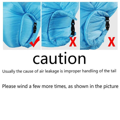 Inflatable Air Lazy Bag -Festival Camping Gear -Rave Mates