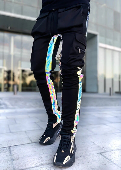 Mens Reflective Pants -Man's Rave Outfits -Rave Mates