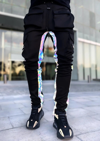 Mens Reflective Pants -Man's Rave Outfits -Rave Mates