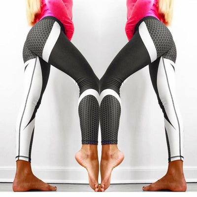 Mesh Pattern Print Leggings -Rave Leggings -Rave Mates