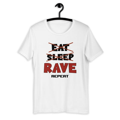 Eat Sleep Rave Repeat Rave T-shirt -Rave T-shirts For Guys & Women's -Rave Mates