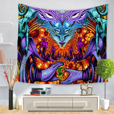 Rave Tapestry DMT Psychedelic -Tapestry -Rave Mates