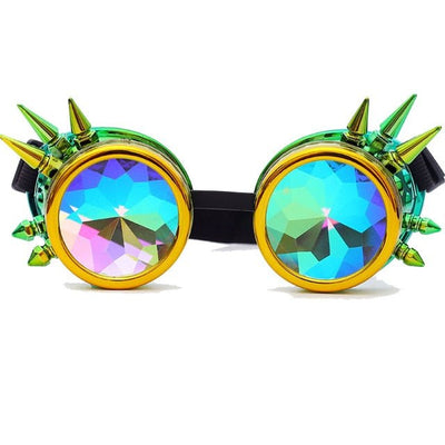Steampunk Goggles Diffracted Lens Glasses -Glasse -Rave Mates