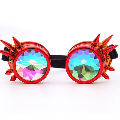 Steampunk Goggles Diffracted Lens Glasses -Glasse -Rave Mates