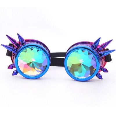 Steampunk Goggles Diffracted Lens Glasses -Glasse -Rave Mates
