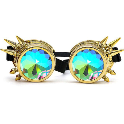 Steampunk Goggles Diffracted Lens Glasses -Glasse -Rave Mates
