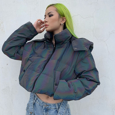 Winter Reflective Jacket -Rave Jacket -Rave Mates