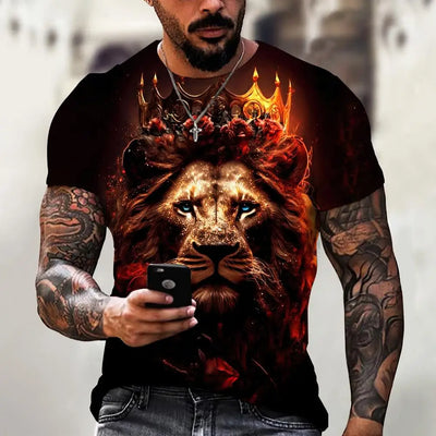 Men’s 3D Animal Print Rave T-Shirt – 22 Designs