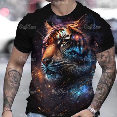 Men’s 3D Animal Print Rave T-Shirt – 22 Designs
