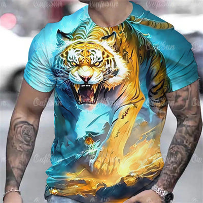 Men’s 3D Animal Print Rave T-Shirt – 22 Designs