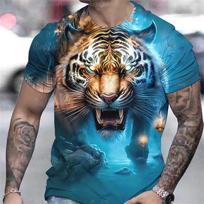 Men’s 3D Animal Print Rave T-Shirt – 22 Designs