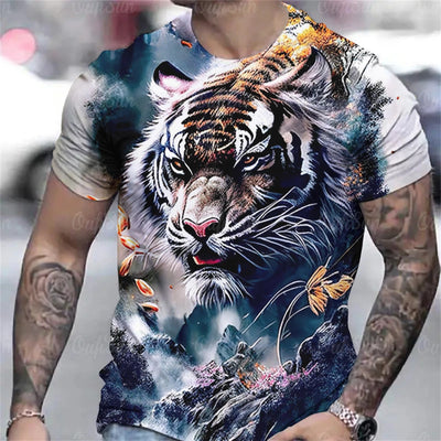 Men’s 3D Animal Print Rave T-Shirt – 22 Designs
