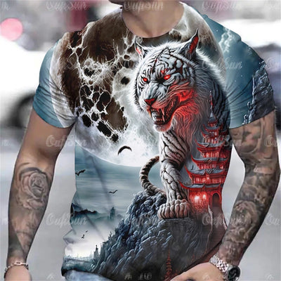 Men’s 3D Animal Print Rave T-Shirt – 22 Designs