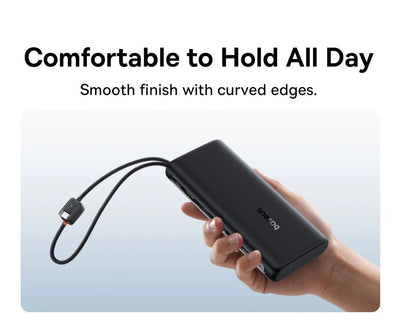 Baseus EnerFill FC41 100W 20000mAh Power Bank with Built-In Dual USB-C Cables - Rave Mates