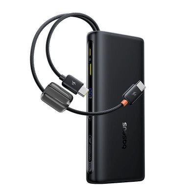 Baseus EnerFill FC41 100W 20000mAh Power Bank with Built-In Dual USB-C Cables - Rave Mates