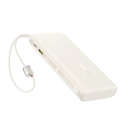 Baseus EnerFill FC41 100W 20000mAh Power Bank with Built-In Dual USB-C Cables - Rave Mates