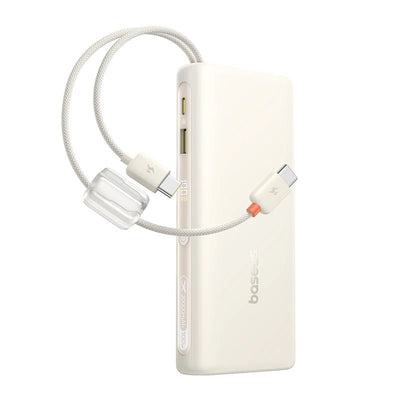 Baseus EnerFill FC41 100W 20000mAh Power Bank with Built-In Dual USB-C Cables - Rave Mates