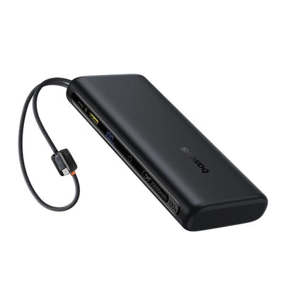 Baseus EnerFill FC41 100W 20000mAh Power Bank with Built-In Dual USB-C Cables - Rave Mates