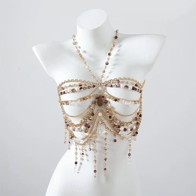 Beaded Festival Body Chain Top Collection 40+ Choices -Rave Tops -Rave Mates