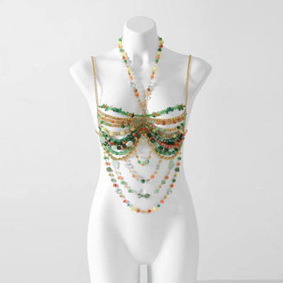 Beaded Festival Body Chain Top Collection 40+ Choices -Rave Tops -Rave Mates