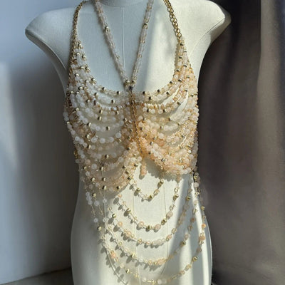 Beaded Festival Body Chain Top Collection 40+ Choices -Rave Tops -Rave Mates