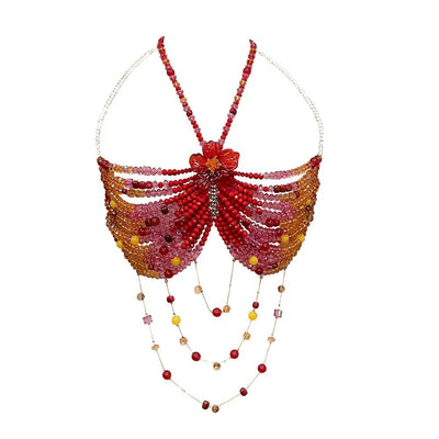 Beaded Festival Body Chain Top Collection 40+ Choices -Rave Tops -Rave Mates