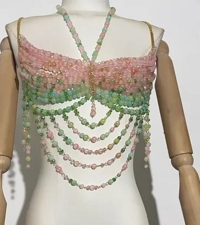 Beaded Festival Body Chain Top Collection 40+ Choices -Rave Tops -Rave Mates