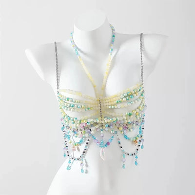 Beaded Festival Body Chain Top Collection 40+ Choices -Rave Tops -Rave Mates