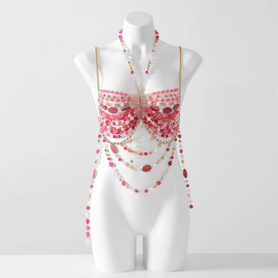 Beaded Festival Body Chain Top Collection 40+ Choices -Rave Tops -Rave Mates