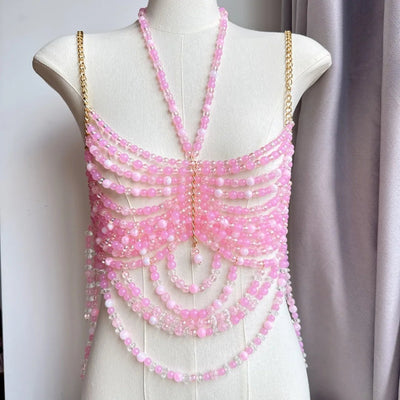 Beaded Festival Body Chain Top Collection 40+ Choices -Rave Tops -Rave Mates
