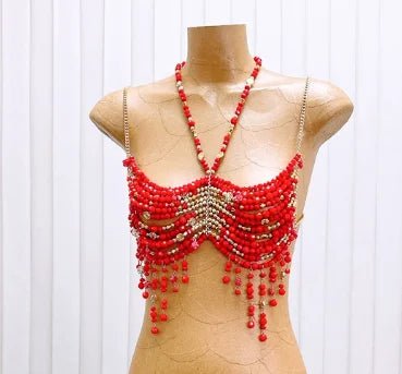 Beaded Festival Body Chain Top Collection 40+ Choices -Rave Tops -Rave Mates