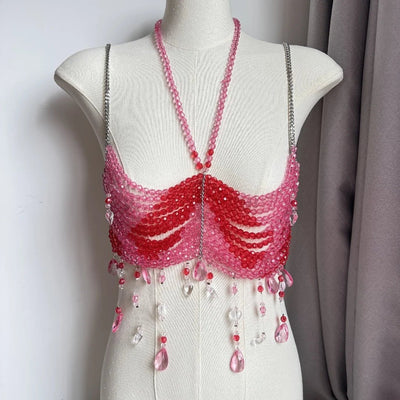 Beaded Festival Body Chain Top Collection 40+ Choices -Rave Tops -Rave Mates