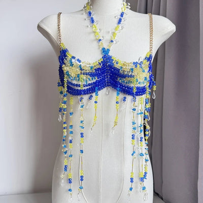 Beaded Festival Body Chain Top Collection 40+ Choices -Rave Tops -Rave Mates