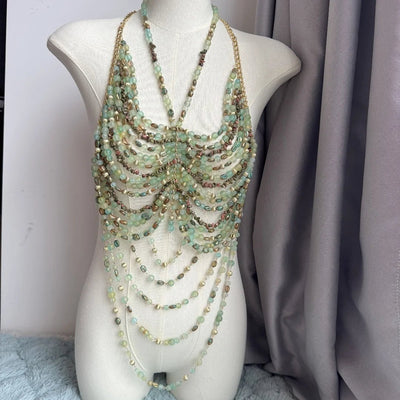 Beaded Festival Body Chain Top Collection 40+ Choices -Rave Tops -Rave Mates