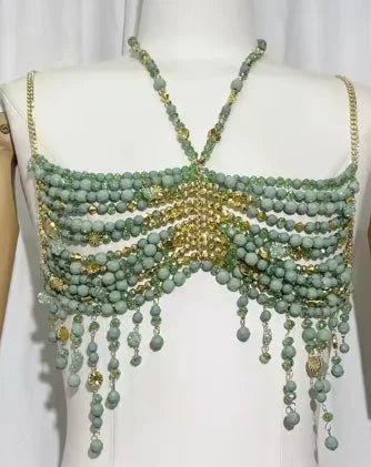 Beaded Festival Body Chain Top Collection 40+ Choices -Rave Tops -Rave Mates