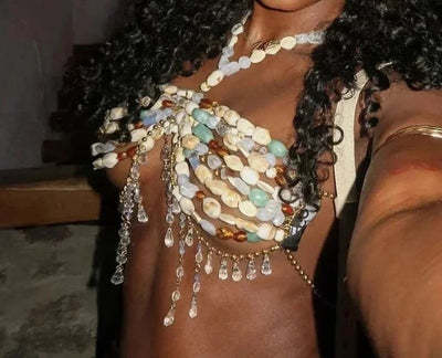 Beaded Festival Body Chain Top Collection 40+ Choices -Rave Tops -Rave Mates