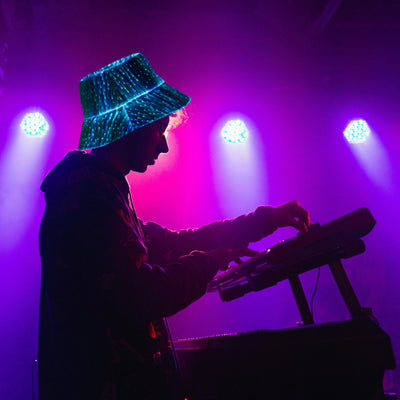 LED Fiber Optic Bucket Hat – Rave & Festival Light-Up Hat -Rave Accessories -Rave Mates