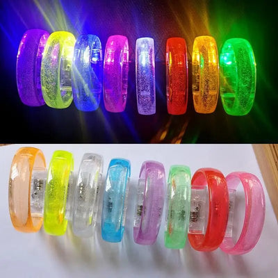 LED Glow Bracelets – 7 Colour Rave Party Wristbands -Rave Outfit Addons -Rave Mates