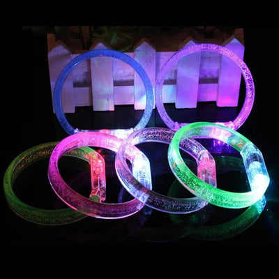 LED Glow Bracelets – 7 Colour Rave Party Wristbands -Rave Outfit Addons -Rave Mates
