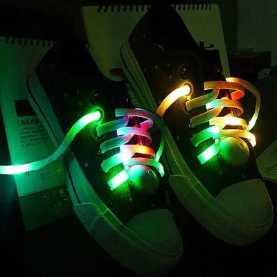 LED Glow Shoelaces – Light Up Rave & Festival Laces -Rave Shoes -Rave Mates