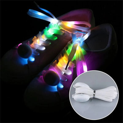 LED Glow Shoelaces – Light Up Rave & Festival Laces -Rave Shoes -Rave Mates