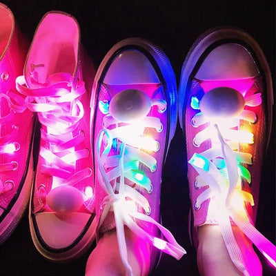 LED Glow Shoelaces – Light Up Rave & Festival Laces -Rave Shoes -Rave Mates