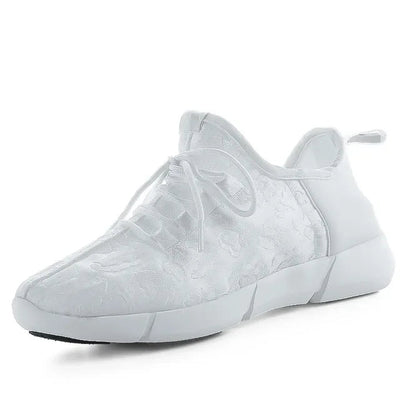 LED Light-Up Rave Sneakers – USB Rechargeable Glow Shoes Size 25-46 -Rave Shoes -Rave Mates