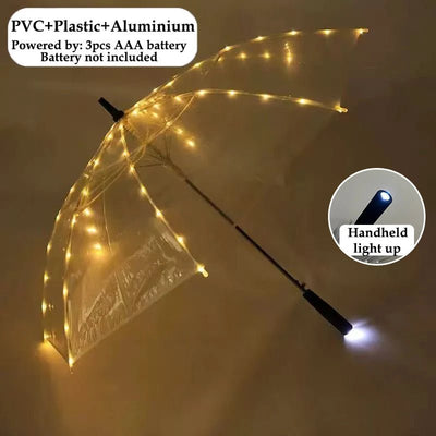 LED Light-Up Umbrella – Rave & Festival Rain Umbrella -Rave Accessories -Rave Mates