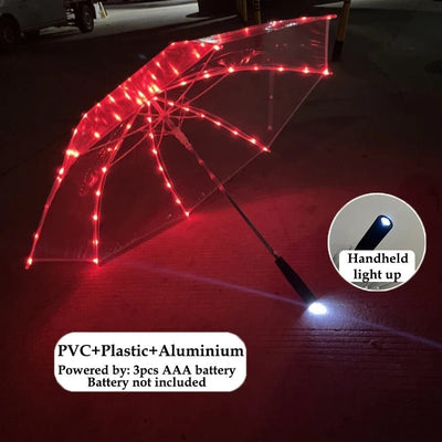 LED Light-Up Umbrella – Rave & Festival Rain Umbrella -Rave Accessories -Rave Mates