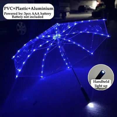 LED Light-Up Umbrella – Rave & Festival Rain Umbrella -Rave Accessories -Rave Mates